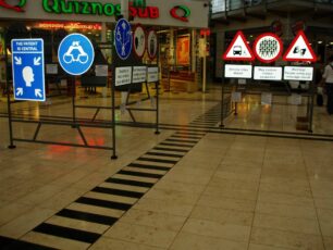 Eight signs displayed in Midsummer Place
