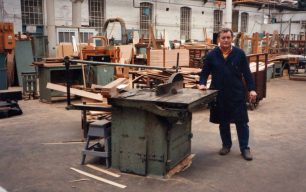 Wood machinist Mick Baines