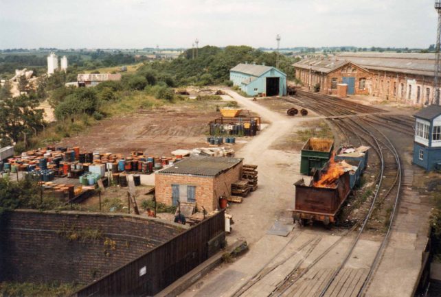 Haversham Bank & Engine Shed from  top of Effluent Plant