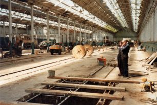 Top Shop preparation for moving Fitting Shop machines
