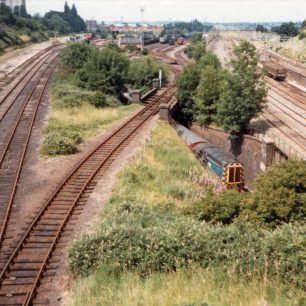 Gulley for stock to pass under the mainline to the Works