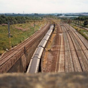 Gulley for stock to pass under the mainline to the Works