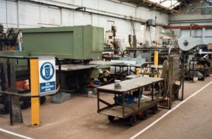 Trompf Power Press in Tin Shop