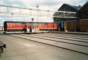 Royal Mail coach on the Lift Shop Traverser