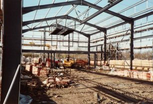Work on the Special Vehicles building for the Royal Train