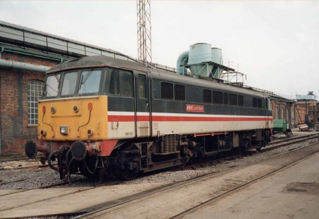 BBC Look East diesel loco in the Works for overhaul