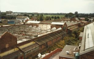 McCorquodales demolition viewed from Lighting Tower
