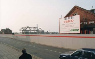 Tesco supermarket steel framework growing by the day
