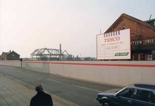 Tesco supermarket steel framework growing by the day