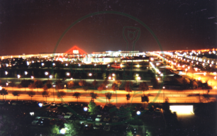 Night view with The Point