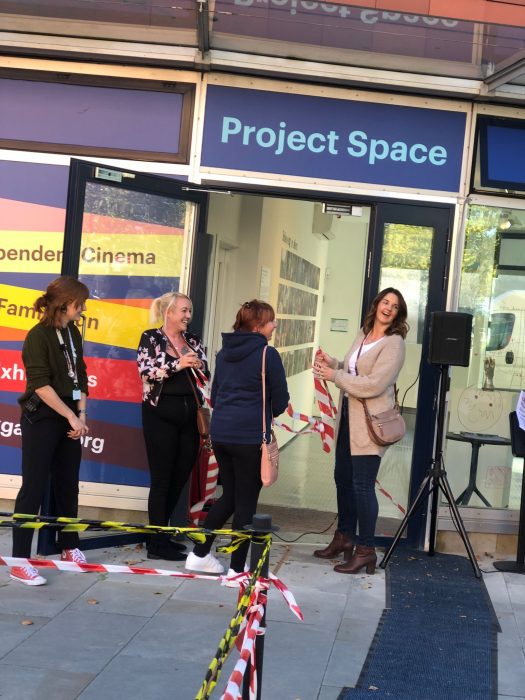 Ex-pupils remove cordon and officially open the Educating Zerena Exhibition