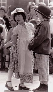 Two children in  fancy dress