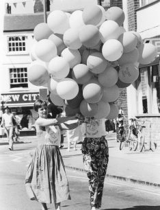 Two women from Newport Pagnell Peace Group