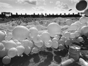 Balloon release at MK Bowl Fun Event