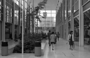 People in Midsummer Arcade