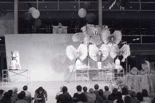 Tableau at a drama production