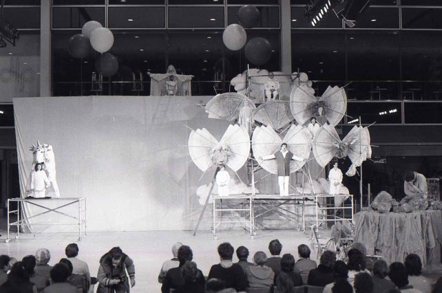 Tableau at a drama production