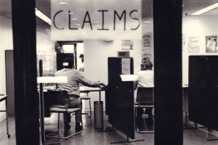 Benefit claims office in the Job Centre
