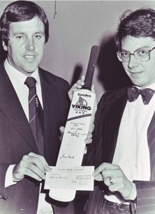 Hanslope Village Hall buys a signed cricket bat