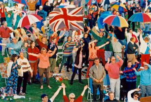 Part of the audience at the Proms at the Bowl