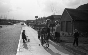 Downs Barn Boulevard - two women chatting