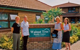 Staff members at Walnut Tree Health Centre