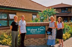 Staff members at Walnut Tree Health Centre
