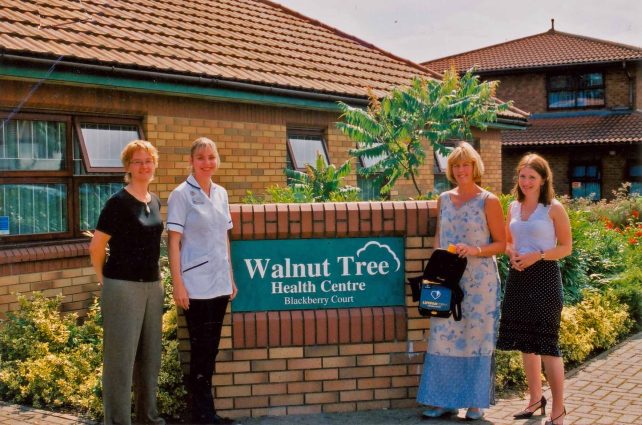 Staff members at Walnut Tree Health Centre