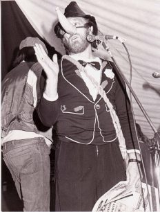 Performer in costume on stage