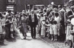 The Queen visiting the Open University