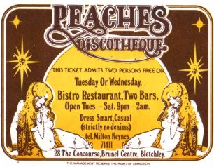 'Peaches Discotheque' Ticket