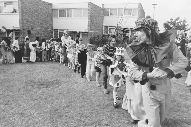 Street party on the estate, 1970s