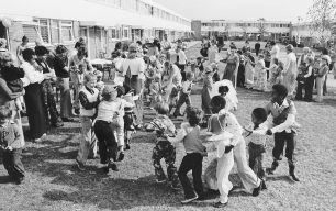 Street party on the estate, 1970s