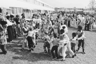 Street party on the estate, 1970s