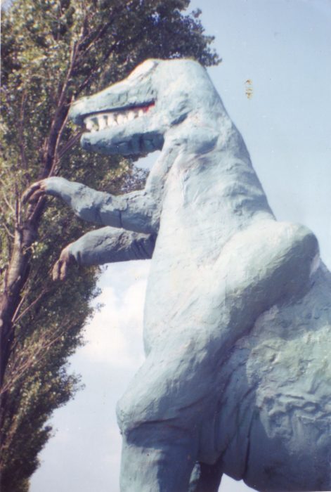 The dinosaur is completed