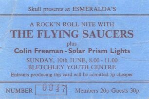 Esmeralda's - The Flying Saucers ticket