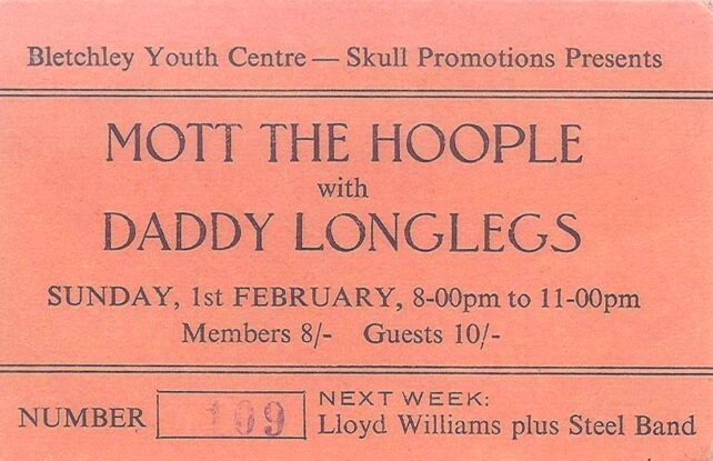Mott the Hoople ticket