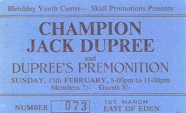 Champion Jack Dupree ticket