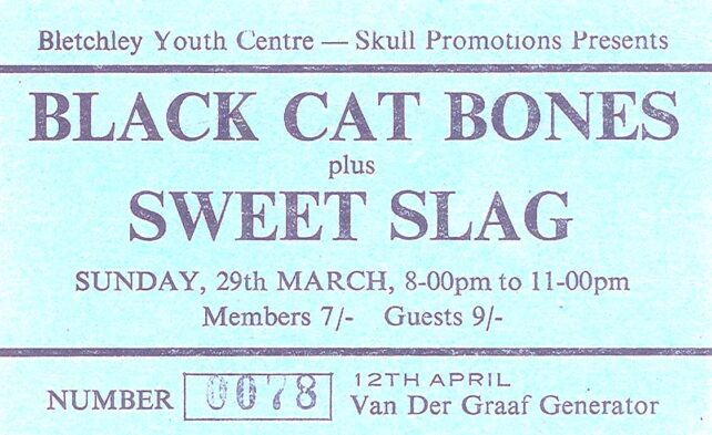 Black Cat Bones ticket
