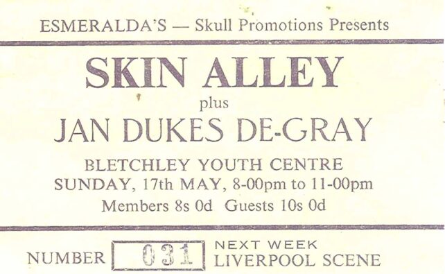 Esmeralda's - Skin Alley ticket