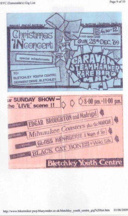 Bletchley Youth Centre Xmas concert, 1969