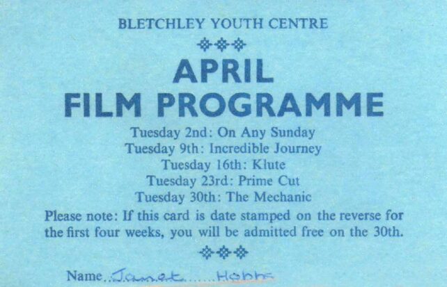 April Film Programme ticket