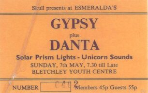Esmeralda's - Gypsy and Danta ticket