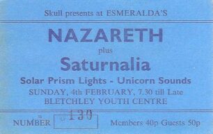 Esmeralda's - Nazareth ticket