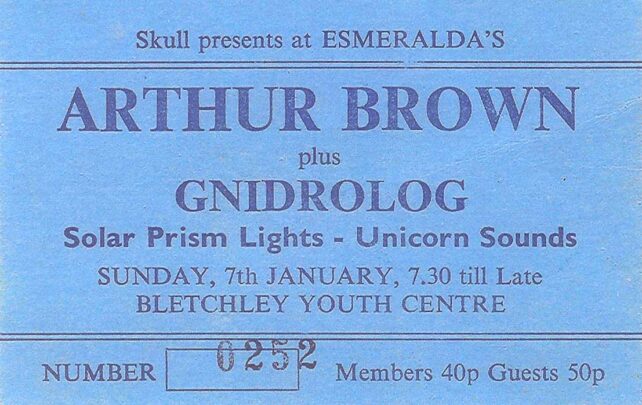 Esmeralda's - Arthur Brown ticket