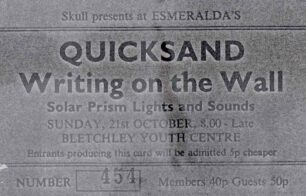Esmeralda's - Quicksand ticket