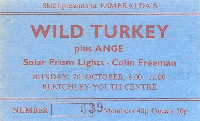 Esmeralda's - Wild Turkey ticket