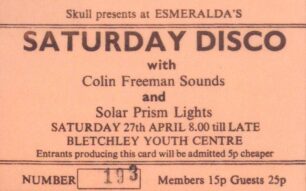Esmeralda's - Saturday Disco ticket