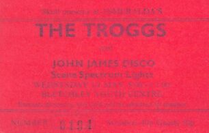 Esmeralda's - The Troggs ticket