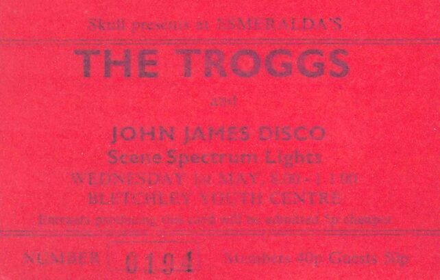 Esmeralda's - The Troggs ticket